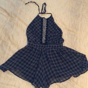Halter, Open-back Romper